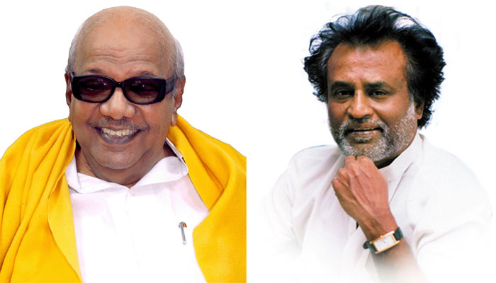 தலைவர் கருணாநிதியிடம் ஆசி பெற்ற நடிகர் ரஜினிகாந்த் தலைவர் கருணாநிதியிடம் ஆசி பெற்ற நடிகர் ரஜினிகாந்த்