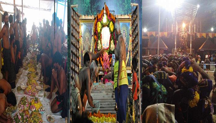 மண்டல கால பூஜைகளுக்காக சபரிமலை கோயில் நடை திறப்பு மண்டல கால பூஜைகளுக்காக சபரிமலை கோயில் நடை திறப்பு