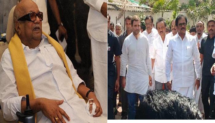 கருணாநிதி நேரில் நலம் விசாரித்த ராகுல் காந்தி! கருணாநிதி நேரில் நலம் விசாரித்த ராகுல் காந்தி!