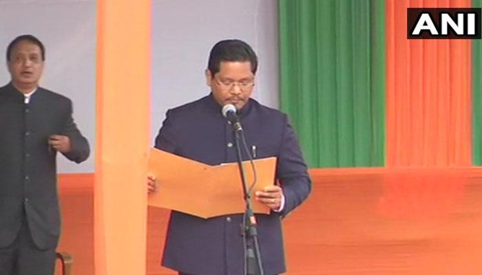 மேகாலயா மாநில முதல்வராக தேசிய மக்கள் கட்சித் தலைவர் பதவி ஏற்பு! மேகாலயா மாநில முதல்வராக தேசிய மக்கள் கட்சித் தலைவர் பதவி ஏற்பு!