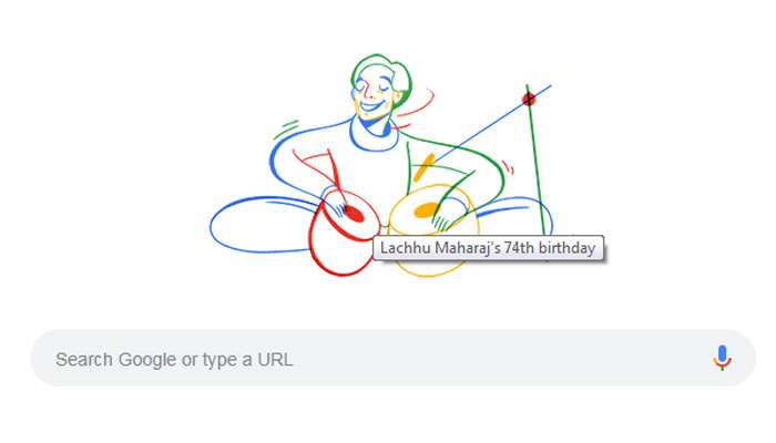 தபேலா ஜாம்பவான் லச்சு மகாராஜை கவுரவித்த Google Doodle!! தபேலா ஜாம்பவான் லச்சு மகாராஜை கவுரவித்த Google Doodle!!