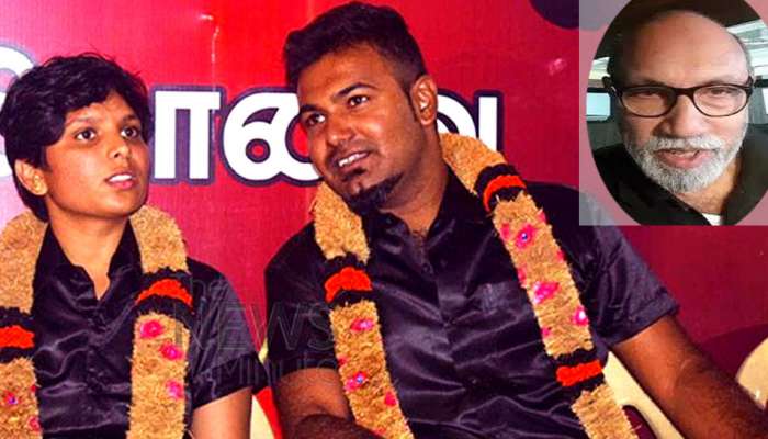 சாதி மறுப்பு திருமணம் செய்துக்கொண்ட சக்தி-கவுசல்யா தம்பதியனருக்கு வாழ்த்துக்கள்: சத்யராஜ் சாதி மறுப்பு திருமணம் செய்துக்கொண்ட சக்தி-கவுசல்யா தம்பதியனருக்கு வாழ்த்துக்கள்: சத்யராஜ்